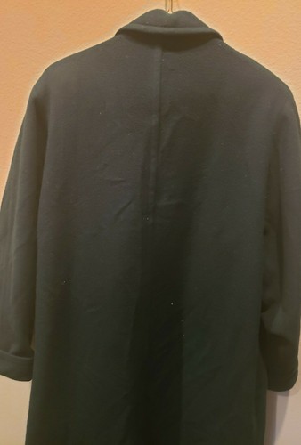 J PERCY for MARVIN RICHARDS Size 12 Green Womens Long Coat Overcoat Made in USA - Picture 6 of 7