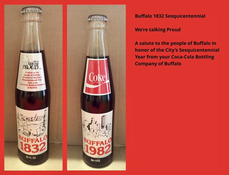Coca-Cola 10 Oz Bottle - Buffalo 1832 Sesquicentennial (Make Offer)