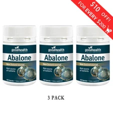 3x Good Health Abalone New Zealand Sourced 300 Capsules Free Shipping from NZ