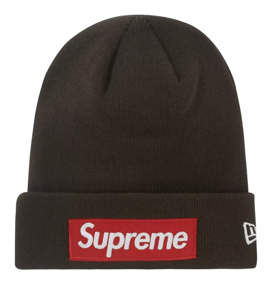 Supreme New Era Box Logo Beanie Brown - 48h Delivery