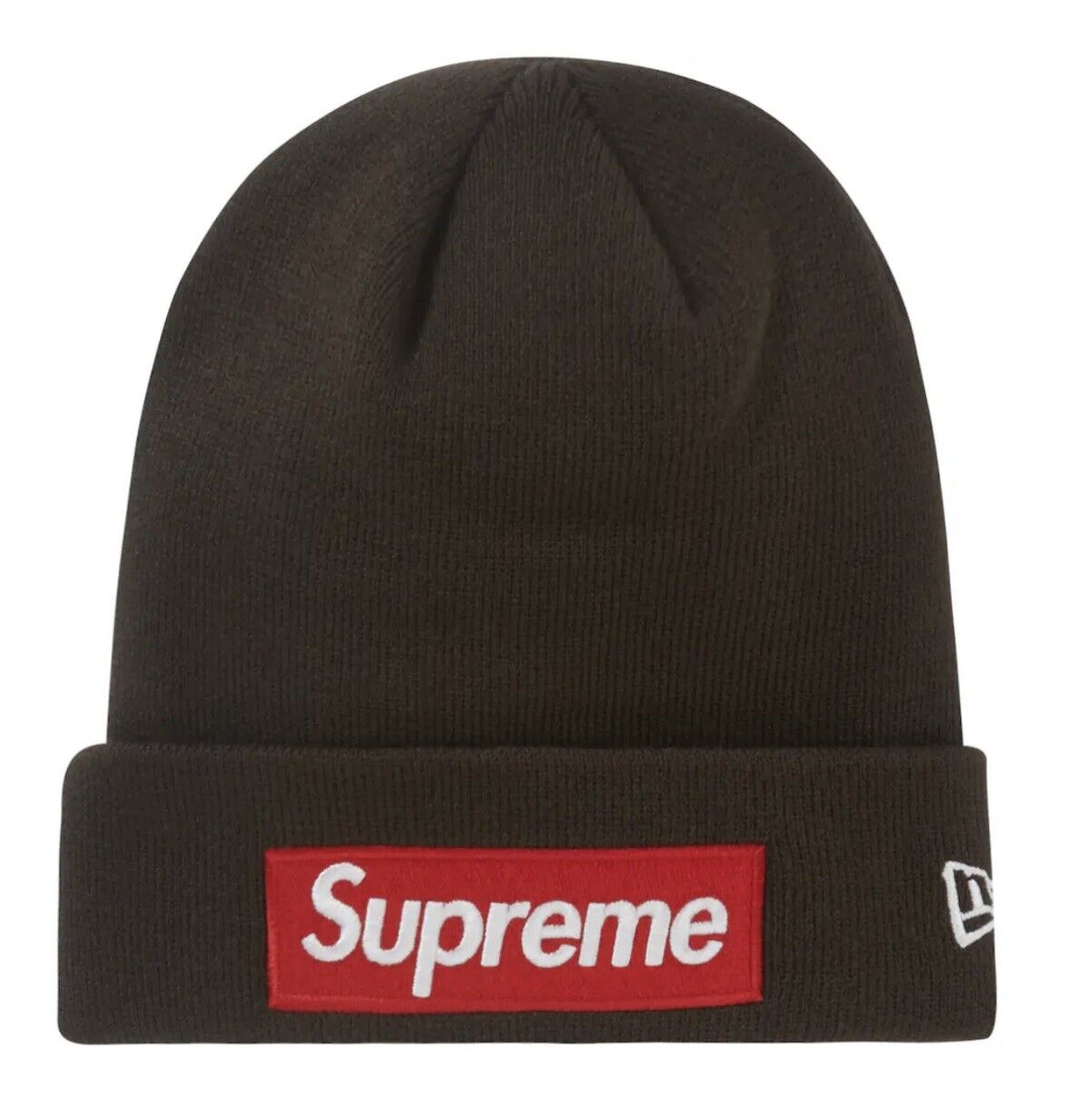 Supreme New Era Box Logo Beanie Brown FW22 | eBay