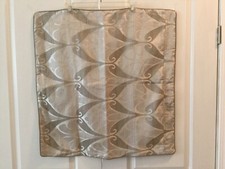 Euro Pillow Sham Beige Taupe Size 26X26 Inches Zipper Open Dual Patterns F8