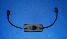 Switched mini USB miniUSB extension cable/lead M-F inline Power ON/OFF switch