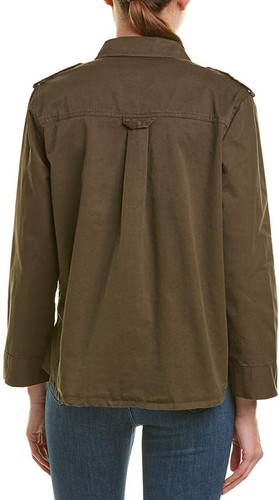 VELVET By Graham & Spencer Tristie Workwear Jacket Army S $158 D9 - Picture 2 of 2