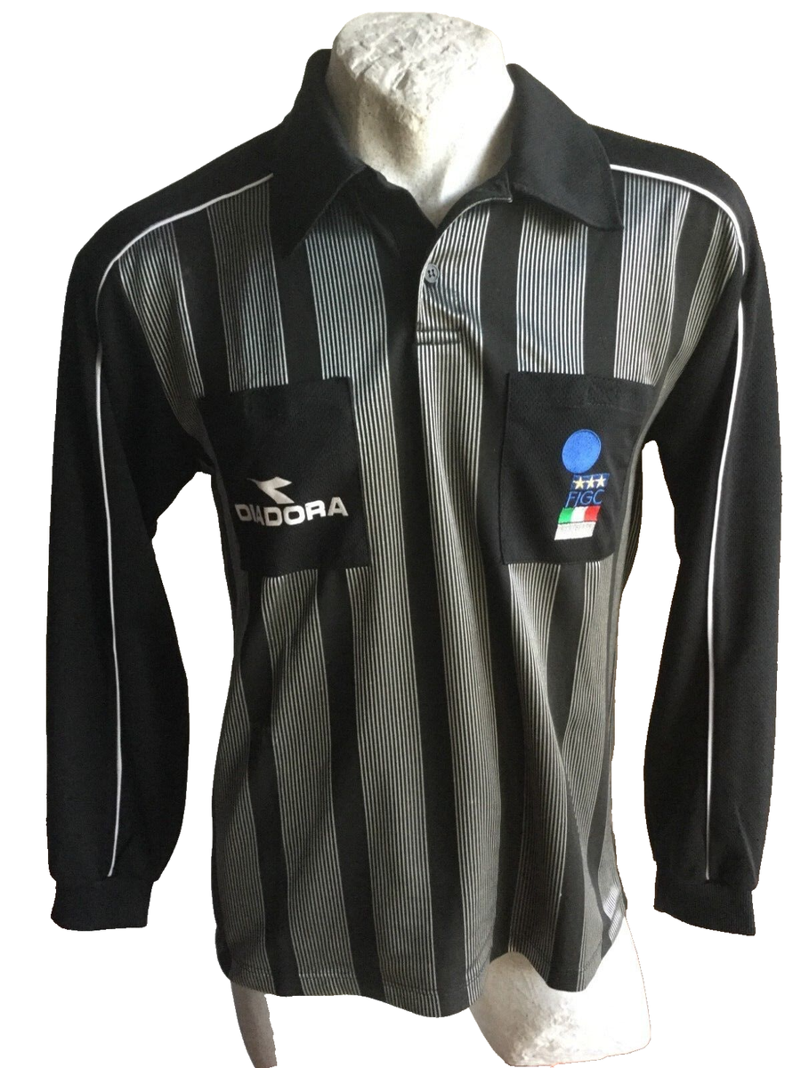 Maillot Vintage Diadora Arbitre - Taille L - FIGC - Jersey Football