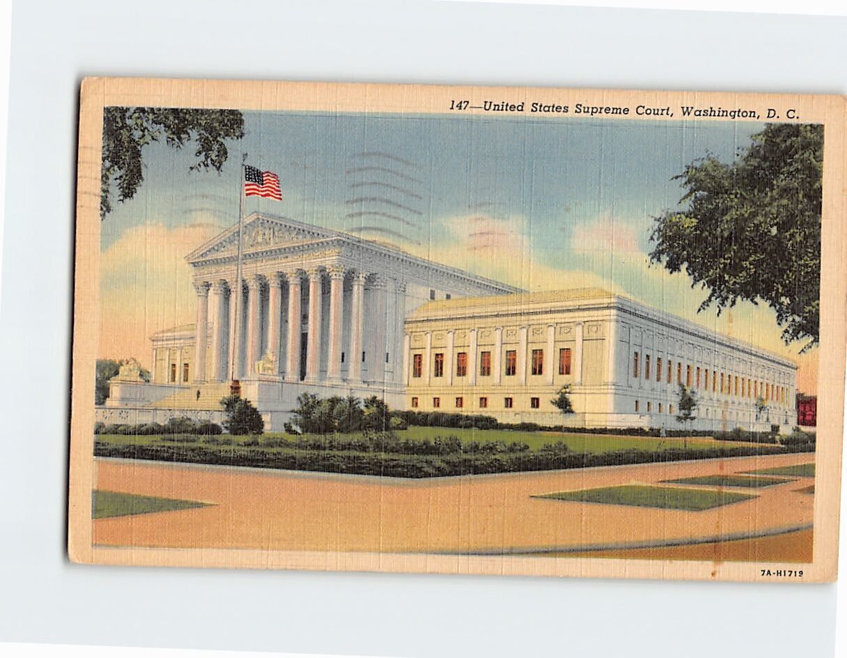 Postcard United States Supreme Court Washington DC USA North America