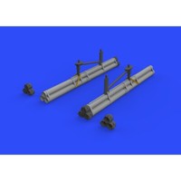 MW22 Eduard 648337 P-51D Bazooka Rocket Launchers 1/48 Brassin For Airfix