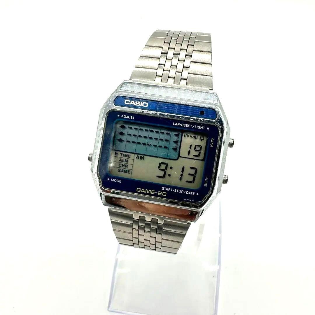 Casio GM-20 Intercepter Game Watch Digital Blue Game-20 Stainless Steel Japan eBay CASIO GM-20 intercepter