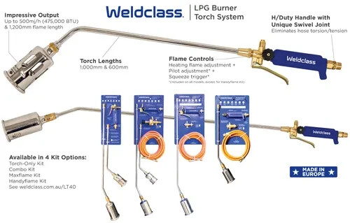 Weldclass LPG Burner Torch Only Kit PLATINUM LT40 (WC-02990) - Picture 4 of 8