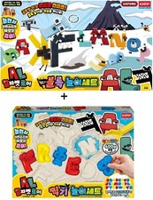 Alphabet Lore Block Brick  Sand Stamping Set English Learning Korean Academy