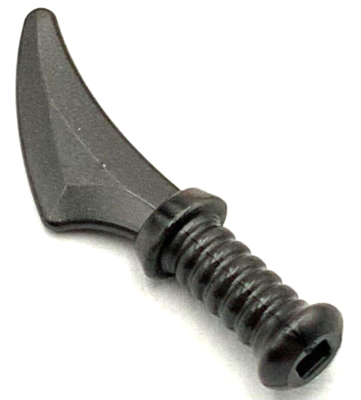 Lego New Pearl Dark Gray Minifigure Weapon Dagger / Knife Curved