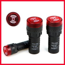 Pilot Light Red LED 16mm 22mm Indicator w Buz...