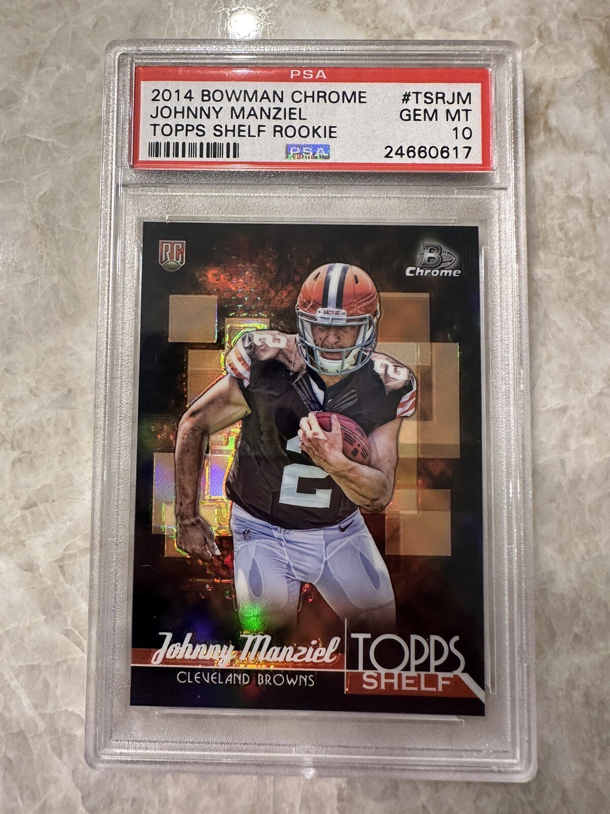Johnny Manziel Bowman Chrome Topps Shelf Rookie #TSRJM Base