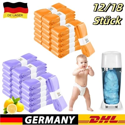 MARKENLOS 12-18X Nachfüllkassetten Ersatzkassetten Für Angelcare Windeleimer Geruchsdicht