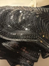 Cejon Black Sparkly Scarf 