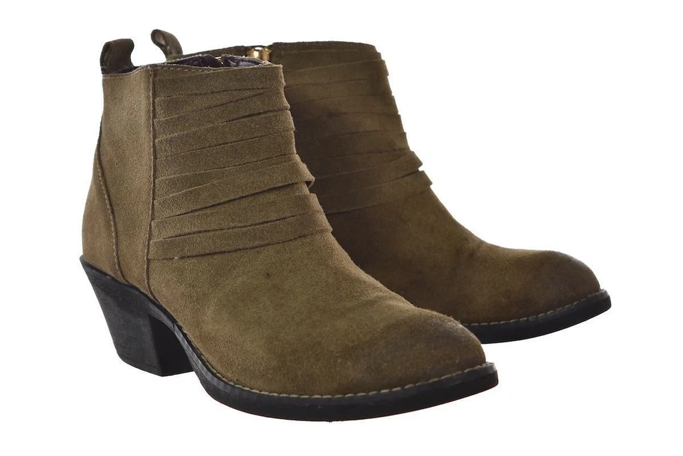 Zapatos para mujer Report Signature Fullerton talla 6,5 marrón Chelsea botas al tobillo gamuza Foto 2 de 4