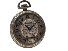 Langendorf Stratford Swiss Mens Pocket Watch Open Face 6 Jewels