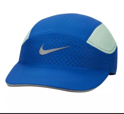 Nike Dri-Fit ADV Aerobill Tailwind Running Cap Hat Blue Running