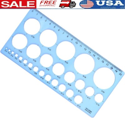 Multi-Function Plastic Circle Stencil Template Drawing & Drafting Tools New