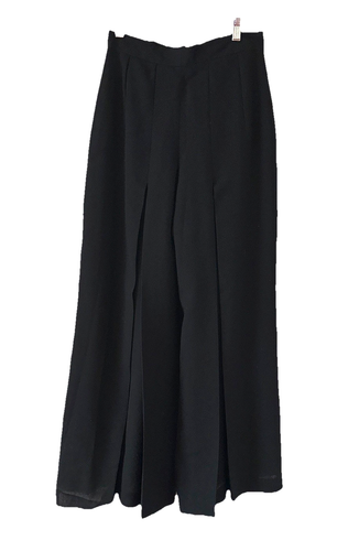 LE PAINTY Paris Made In France Size 40 Wide Leg Palazzo Pants Black Vintage 80s - Imagen 5 de 10