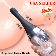 Automatic Enema Bulb Anal Vaginal Cleaner Tool Silicone Douche Cleaner Enema Kit
