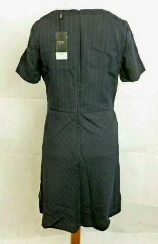 Next Flannel Stripe Dress UK 14 Navy rrp £36 DH7 AA 12 - Picture 3 of 5