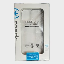 Speck Presidio Perfect Case for iPhone 12 Pro Max - Clear with Grips NEW