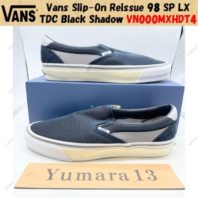 Vans Slip-On Reissue 98 SP LX TDC Black Shadow VN000MXHDT4 Men's Size