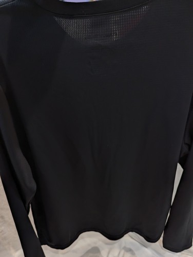 Camisa Hawke And Co Para Hombre Grande Negra Manga Larga Capa Base Absorbe la Humedad - Imagen 5 de 10