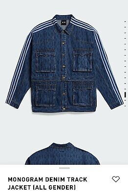 Adidas Ivy Park Rodeo Monogram Denim Track Jacket All Gender Adidas Ivy Park Rodeo Monogram Denim Track Jacket All Gender