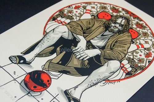 Tyler Stout Big Lebowski Dude Obviously You're Not Golfer Movie Art Print Poster - 第 5/12 張圖片