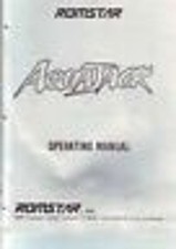 Romstar Aqua Jack Arcade Manual Original Video Game Service Repair Guide 1989 image