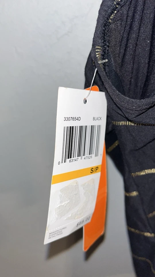 Nuevo con etiquetas Camiseta Tankini Captiva Negra Dorada Rayas S Dcup Con Aros SE$68 Foto 4 de 4