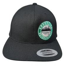Greenside Recreational Snapback Cap Black One Size 6 Panel The Classics Yupoong