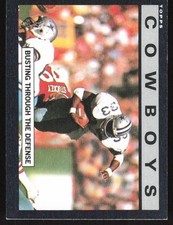1985 Topps #37 Cowboys Team Leaders (Busting Through the Defense)