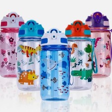 600ml Drinks Water Cup for Kids Leakproof Water Bottle With Straw Sport Bottles