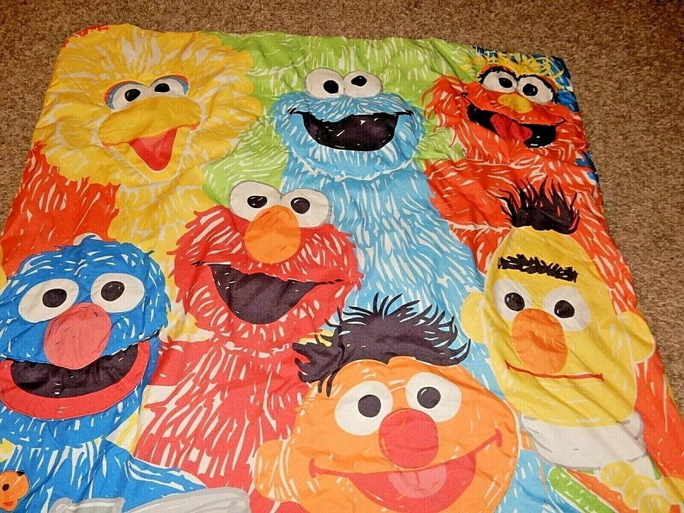 Manta edredón cama niño 5A Disney SESAME STREET (microfibra) vintage Foto 2 de 4