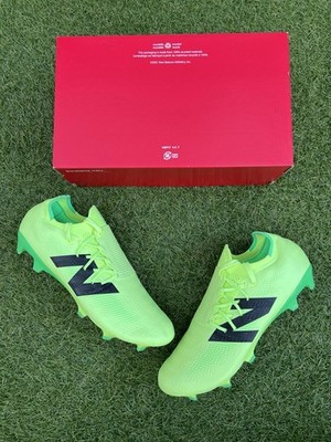 New Balance Furon Pro V7+ Pro 'Bleached Lime Glow' FG Herren Fußballschuhe UK 9,5