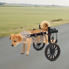 Adjustable Pet Rehabilitation Walking Aid 2-wheel Dog Wheelchairs for Back 65kg