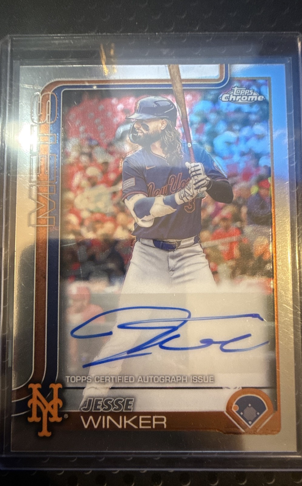 2025 Topps Chrome Update Series - Autographs Jesse Winker #AC-JW (AU)