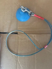 Vo-Toys Dog Bath Helper Suction Cup Chew Resistant Pro Grooming Cable Loop Leash