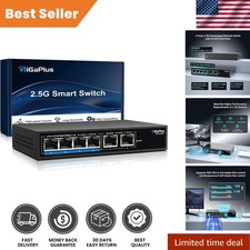 6 Port Plug & Play 10Gb Ethernet Switch   4x2...
