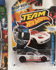 Hot Wheels Team Hot Wheels Corvette Grand Sport Chevrolet 2011 White Red Sticke…