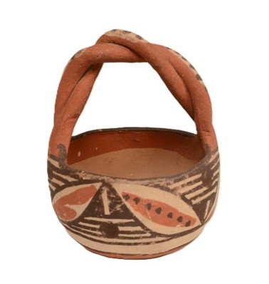 Isleta Pueblo Pottery with Handle