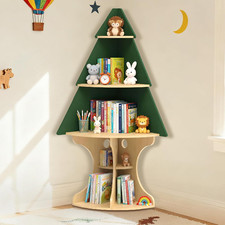 Bookshelf for Kids, Children Tree-Bookshelf, Space-Saving Montessori Toddler Cor