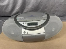 Sony Boombox Model CFD S350 CD Radio Cassette Recorder Fully Tested Plug or Batt