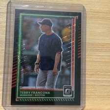 2025 Donruss Panini Optic Black Disco Terry Francona Boston Red Sox No. 38 A-31