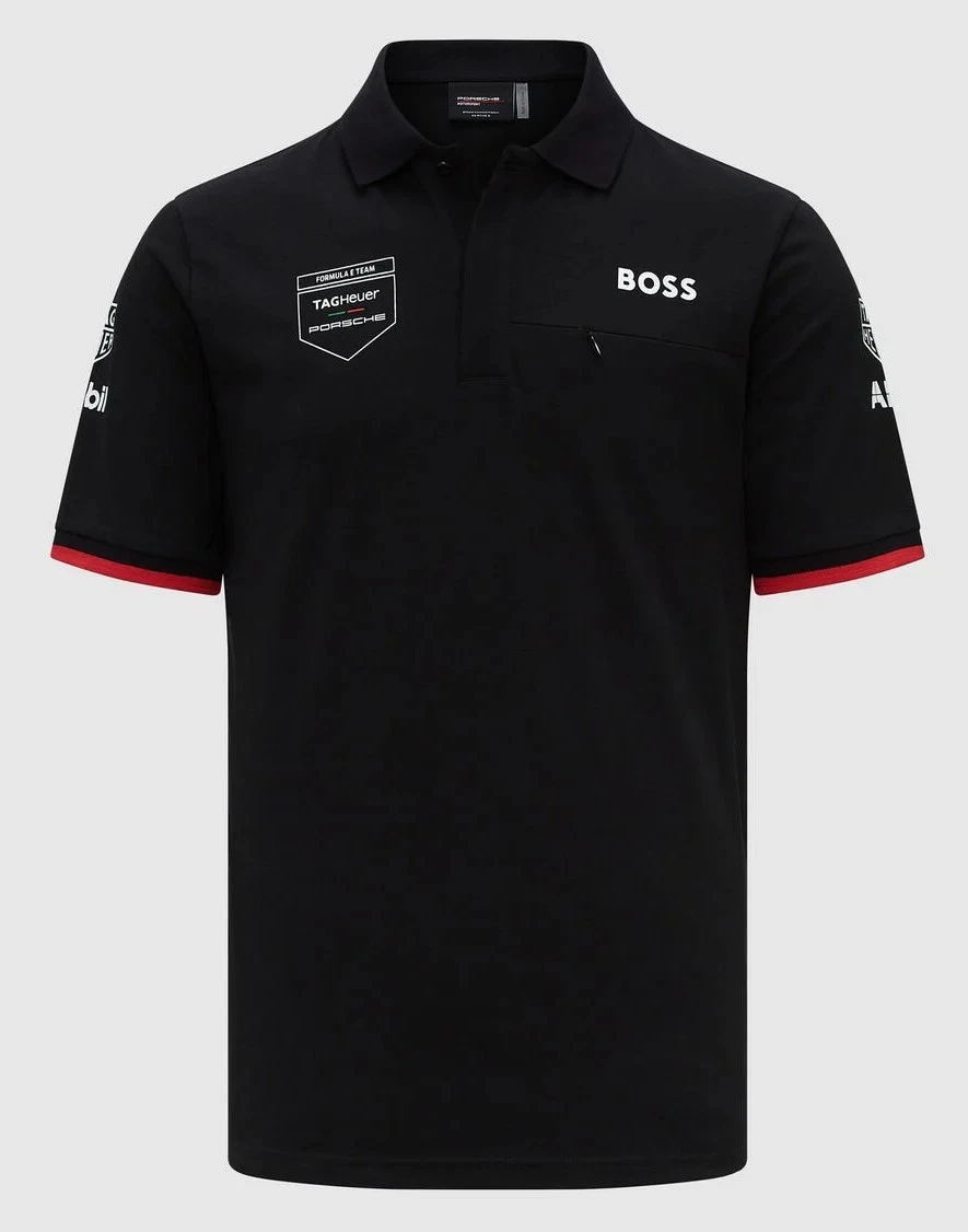 Porsche Motorsport Formula E Team Polo Black DDP (NO US CUSTOMS FEE)