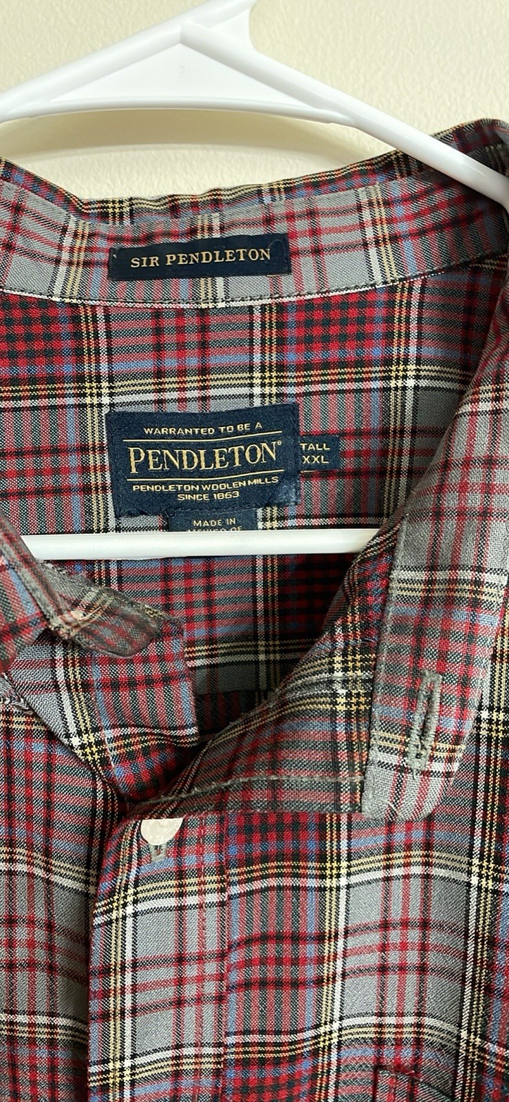 Pendleton Sir Pendleton Plaid Wool Button-Down Sh… - image 2