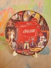 Vtg The Eras of Coca-Cola Collector's Edition Mini Plate 1940-1950 + Easel